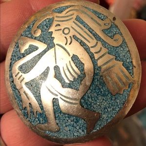 Fabulous large vintage 925 brooch